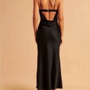 Abercrombie & Fitch Black Strapless maxi/ midi Dress